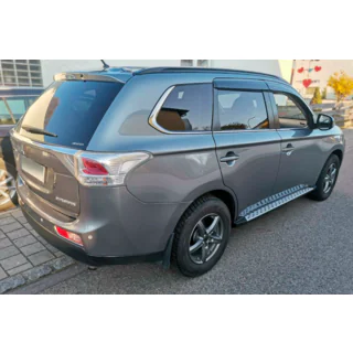Бокові пороги OEM V1 (2 шт, алюміній) Mitsubishi Outlander 2012-2021 рр. фото 3