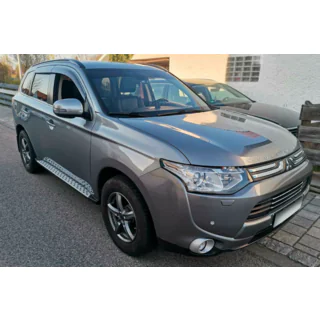 Бокові пороги OEM V1 (2 шт, алюміній) Mitsubishi Outlander 2012-2021 рр. фото 2