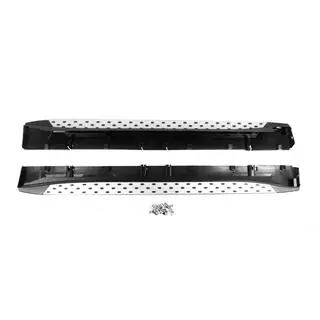 Бокові пороги OEM V1 (2 шт, алюміній) Mitsubishi Outlander 2012-2021 рр. фото 4