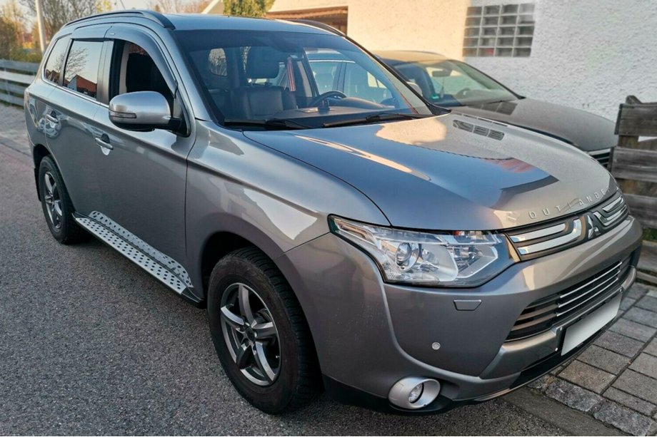 Mitsubishi Outlander 2012-2021 рр. Бокові пороги OEM V1 (2 шт, алюміній) Фото 2