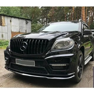 Передня решітка GT Panamericana Black (для GL High) Mercedes GL/GLS сlass X166 2012-2019 рр. фото 3