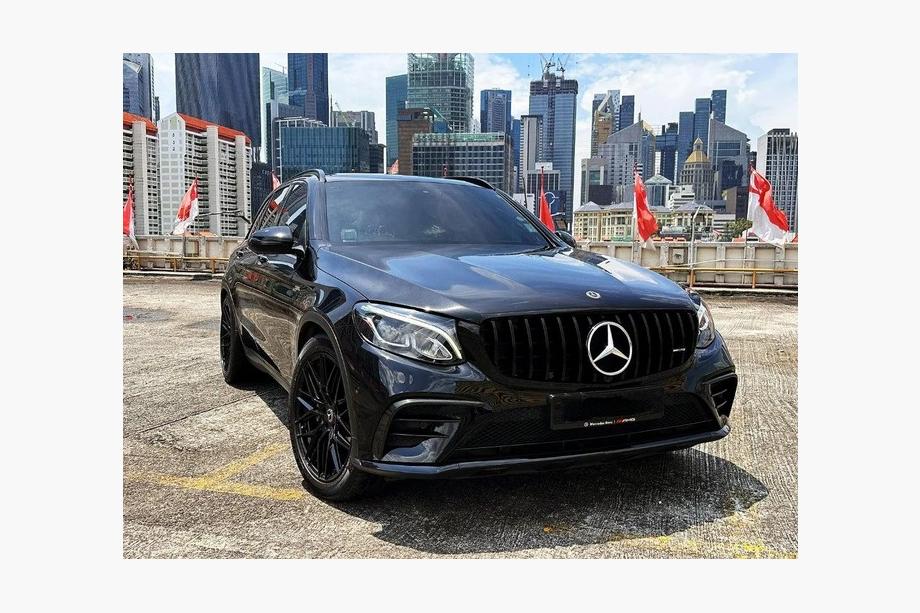 Mercedes GLC X253 2015-2022 рр. Передня решітка GT Panamericana Black (2015-2019) Фото 7
