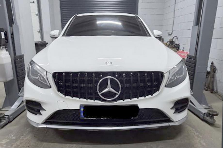 Mercedes GLC coupe C253 2016-2023 рр. Передня решітка GT Panamericana Black (для 2015-2019) Фото 3