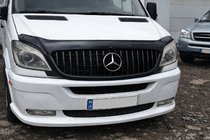 Mercedes Sprinter W906 2006-2018 рр. Передня решітка GT Panamericana Black (2006-2013) фото 2