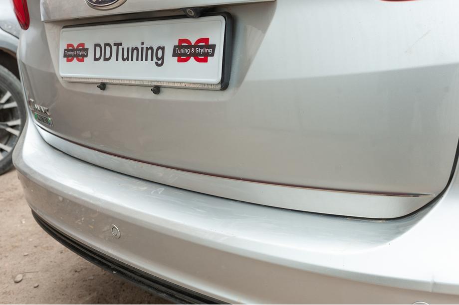 Ford C-Max/Grand C-Max 2010-2019 рр. Кромка багажника (нерж.) Carmos - Турецька сталь Image