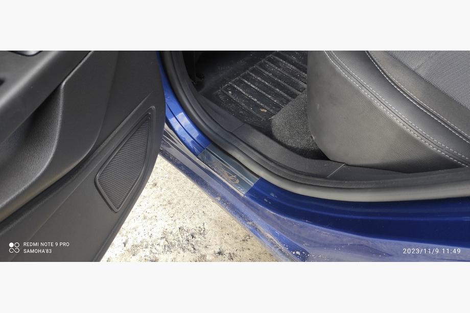 Ford Fiesta 2008-2017 рр. Накладки на пороги (Carmos V1, 4 шт, нерж.) Фото 5