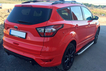 Ford Kuga/Escape 2013-2019 рр. Бокові пороги Fullmond (2 шт, алюм.) фото 2