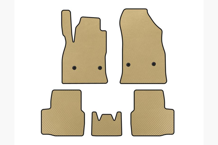 Chevrolet Cruze 2016-2019 рр. Килимки EVA (SD, Бежевий) Image