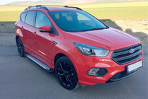 Ford Kuga/Escape 2013-2019 рр. Бокові пороги Allmond Grey (2 шт, алюм.) фото 10