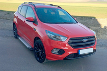 Ford Kuga/Escape 2013-2019 рр. Бокові пороги Allmond Grey (2 шт, алюм.) фото 2
