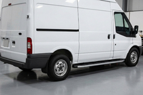 Ford Transit 2000-2014 рр. Бокові пороги Fullmond (2 шт, алюм.) фото 1