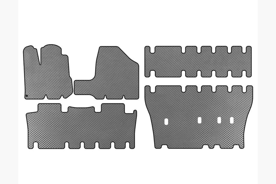 Toyota Sienna 2003-2009 рр. Килимки EVA (3 ряди, Сірий) Фото 1