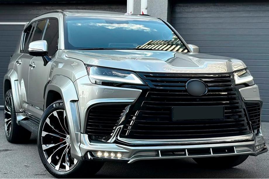 Lexus LX 500d/600 2022- рр. Комплект обвісів (Wald) Натуральний карбон Фото 10
