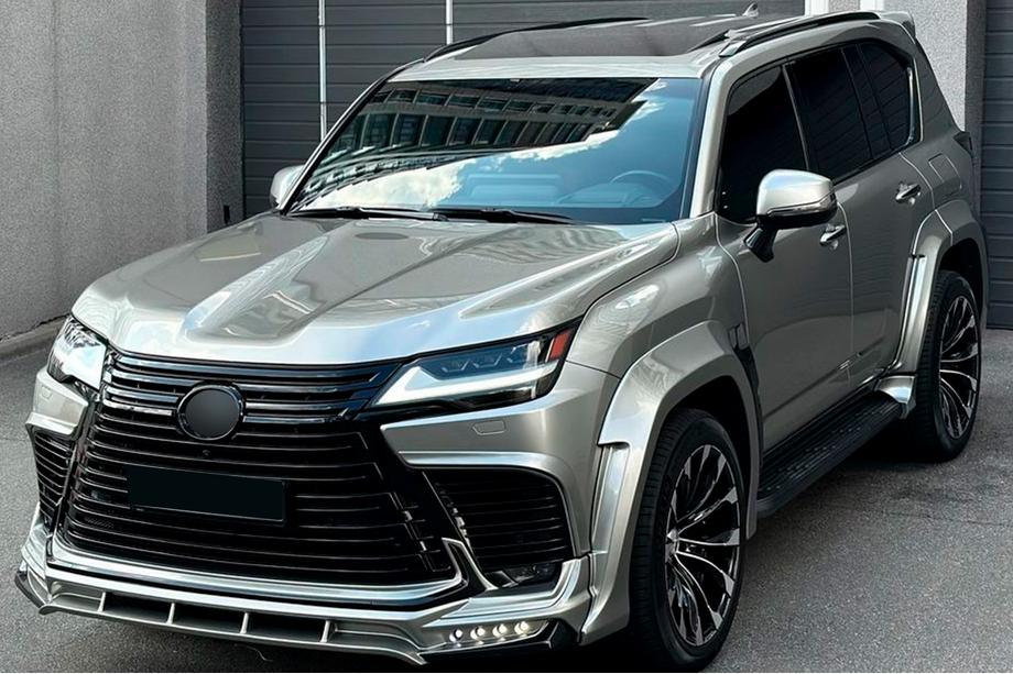 Lexus LX 500d/600 2022- рр. Комплект обвісів (Wald) Натуральний карбон Фото 8