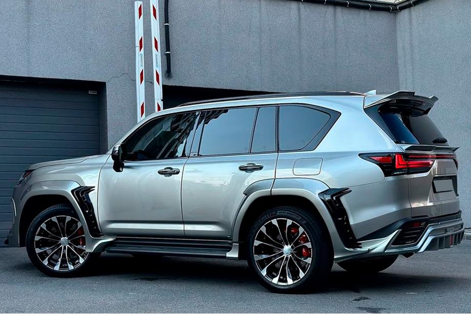 Lexus LX 500d/600 2022- рр. Комплект обвісів (Wald) Натуральний карбон Фото 5