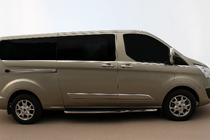 Ford Custom 2013-2022 рр. Нижні молдинги стекол (8 шт., Нерж) фото 1