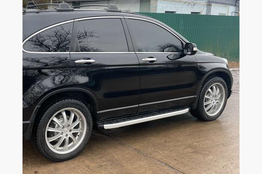 Honda CRV 2007-2011 рр. Бокові пороги Fullmond (2 шт., Алюм.) Image