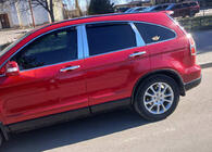 Honda CRV 2007-2011 рр. Молдинг дверних стійок (8 шт, нерж.) фото 9