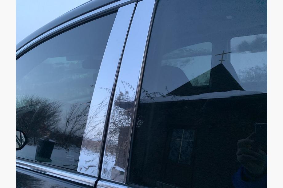 Honda CRV 2007-2011 рр. Молдинг дверних стійок (8 шт, нерж.) Фото 5