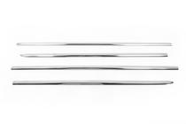 Honda CRV 2001-2006 рр. Нижні молдинги стекол (4 шт., Нерж) фото 2