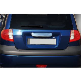 Накладка над номером (2006↗, нерж) Hyundai Getz 2002- рр. фото 3
