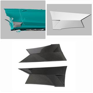 Накладки на задні крила (для купе/кабріолет C63 AMG 2015-2019, Карбон) Mercedes C-сlass W205 2014-2021 рр. фото 2