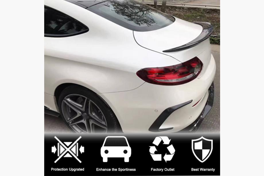 Mercedes C-class W205 2014-2021 рр. Cпойлер V9 (для купе 2015-2019, Карбон) Фото 2