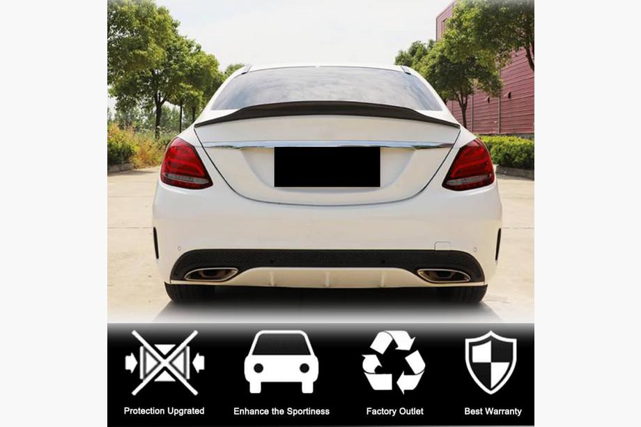 Mercedes C-class W205 2014-2021 рр. Спойлер V7 (для SD 2015-2021, Карбон) Фото 3