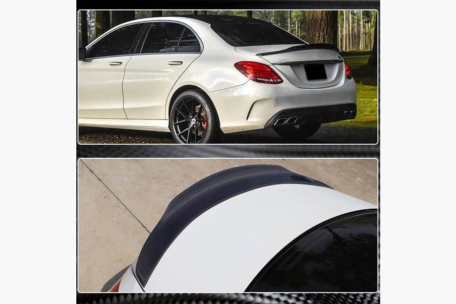 Mercedes C-class W205 2014-2021 рр. Спойлер V7 (для SD 2015-2021, Карбон) Фото 5