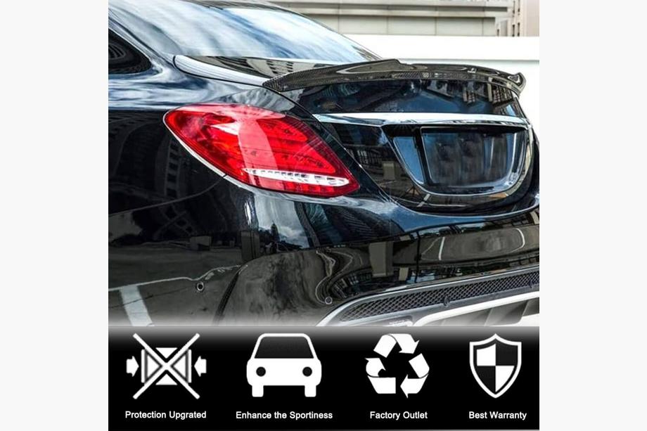 Mercedes C-class W205 2014-2021 рр. Спойлер V12 (для SD 2015-2021, Карбон) Фото 2
