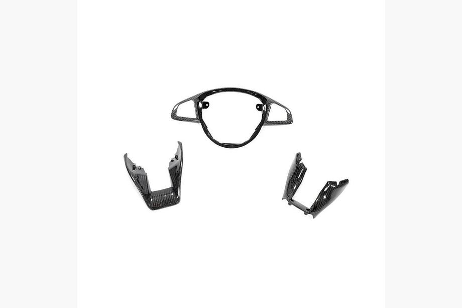 Mercedes C-class W205 2014-2021 рр. Накладка на кермо (Карбон) Фото 3