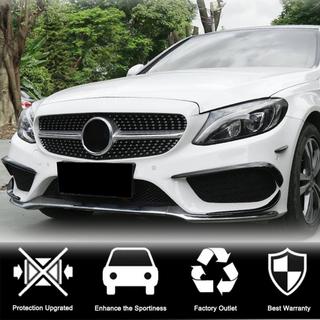Накладки на передній бампер (для C43 AMG 2015-2019, Карбон) фото 2