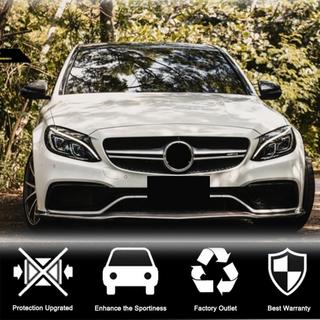 Накладка на передній бампер Lip V2 (для SD C63 AMG 2015-2019, Карбон) фото 3