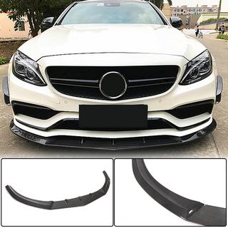 Накладка на передній бампер Lip V3 (для SD C63 AMG 2015-2019, Карбон) фото 2