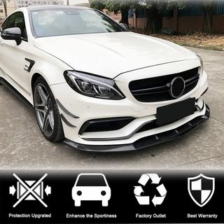 Накладка на передній бампер Lip V3 (для SD C63 AMG 2015-2019, Карбон) фото 3