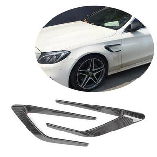 Накладки на передні крила (для SD C63 AMG 2015-2019, Карбон) Mercedes C-сlass W205 2014-2021 рр. фото 1