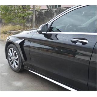 Накладки на передні крила (для SD AMG-Line 2015-2019, Карбон) Mercedes C-сlass W205 2014-2021 рр. фото 2