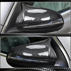 Mercedes C-class W205 2014-2021 рр. Кришки дзеркал V3 (Карбон) фото 4