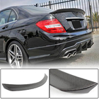 Mercedes C-class W204 2007-2015 рр. Спойлер SD V2 (Карбон) фото 2