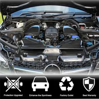 Корпус системи холодного впуску з кришкою (для C63 AMG 2012-2014,Сухий карбон) Mercedes C-class W204 2007-2015 рр. фото 2