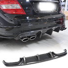 Mercedes C-class W204 2007-2015 рр. Дифузор заднього бампера V2 (для AMG SD 2008-2011, Карбон) фото 1