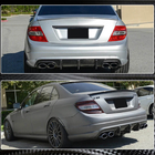Mercedes C-class W204 2007-2015 рр. Дифузор заднього бампера V2 (для AMG SD 2008-2011, Карбон) фото 5
