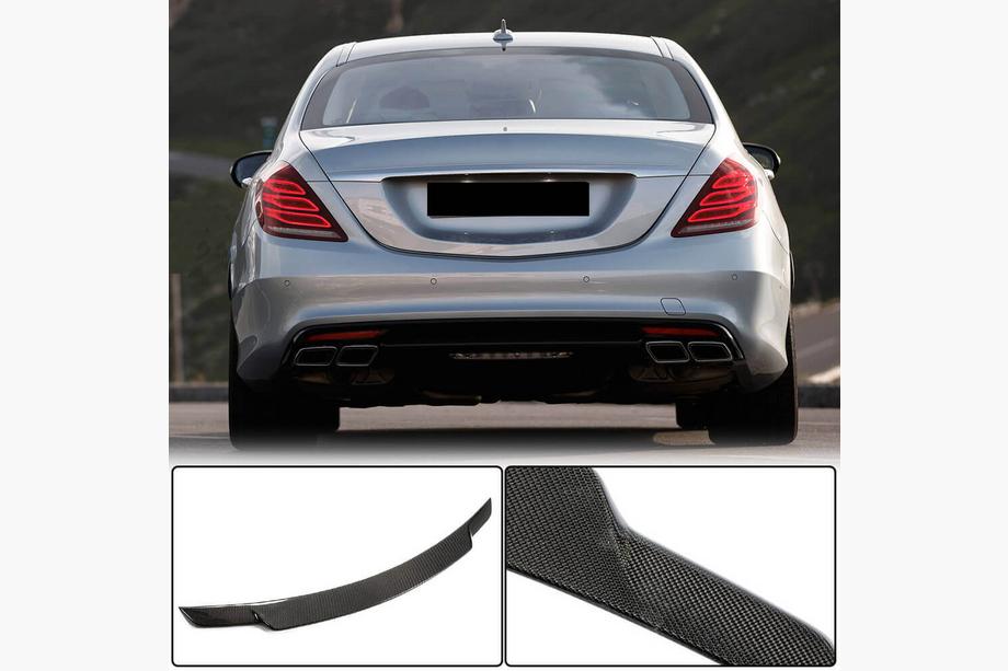 Mercedes S-class W222 2013-2022 рр. Спойлер V2 (Карбон) Image