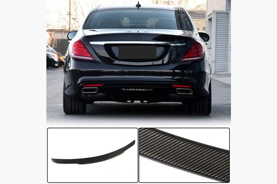 Mercedes S-class W222 2013-2022 рр. Спойлер V6 (Карбон) Image