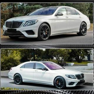 Бокові пороги (для S63 AMG 2014-2017, Карбон) фото 3