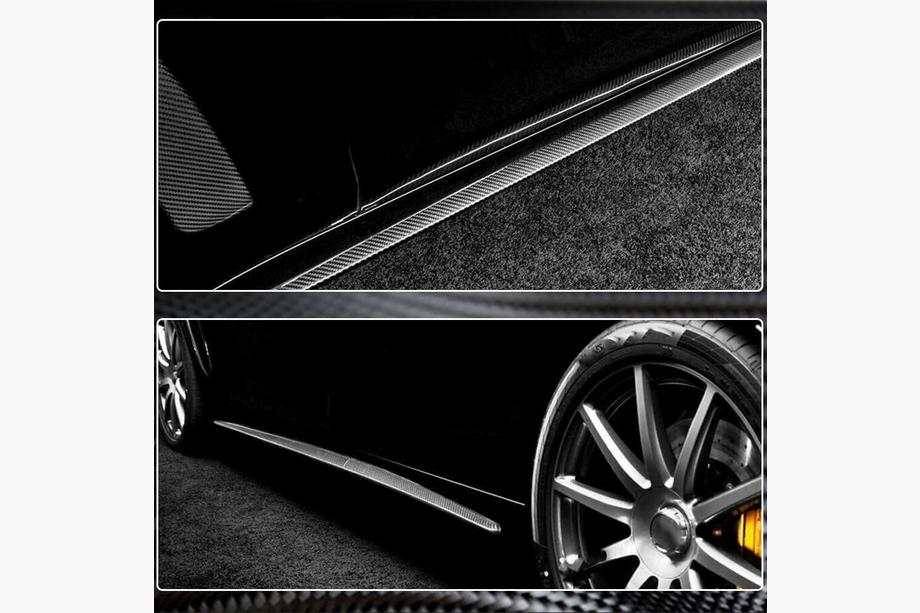 Mercedes S-class W222 2013-2022 рр. Бокові пороги (для S63 AMG 2014-2017, Карбон) Фото 4