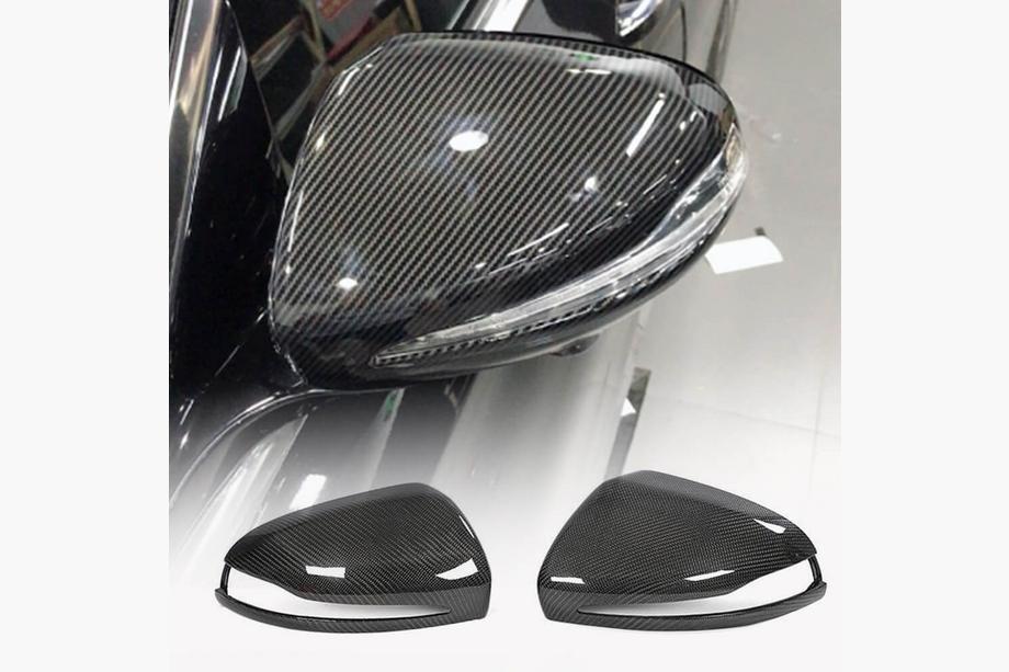 Mercedes S-class W222 2013-2022 рр. Кришки дзеркал V1 (2014-2017, Карбон) Image