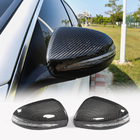 Mercedes S-class W222 2013-2022 рр. Кришки дзеркал V2 (2014-2017, Карбон) фото 1