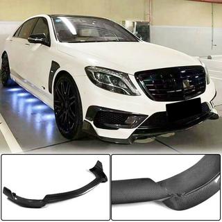 Накладка на передній бампер Lip (для S63 AMG 2014-2017, Карбон) фото 1