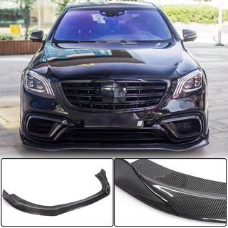 Накладка на передній бампер Lip (для S63/S65 AMG 2018-2022, Карбон) фото 2